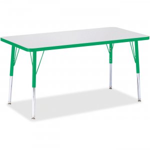Berries 6403JCA119 Adult Height Color Edge Rectangle Table