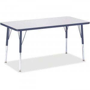 Berries 6403JCA112 Adult Height Color Edge Rectangle Table