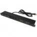 Rack Solutions PS19-F6-15-S-F 15A Power Strip, Front Outlets w/ Surge, 15ft Cord