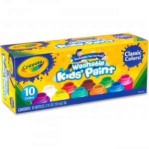 Crayola 54-1205 10 ct. Washable Kids' Classic Paint CYO541205