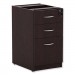 Alera ALEVA532822ES Valencia Box/Box/File Full Pedestal, 15 5/8w x 20 1/2d x 28 1/2h, Espresso