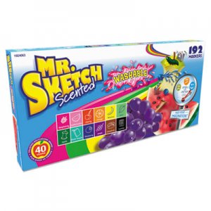 Mr. Sketch 1924063 Washable Markers, Chisel, Assorted Colors, 192/Set SAN1924063