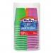 Hefty RFPC21637 Easy Grip Disposable Plastic Party Cups, 16 oz, Assorted, 100/Pack
