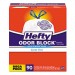 Hefty RFPE84574CT Strong Tall Kitchen Drawstring Bags, 13 gal, 0.9 mil, 34" x 48", White, 90/Box