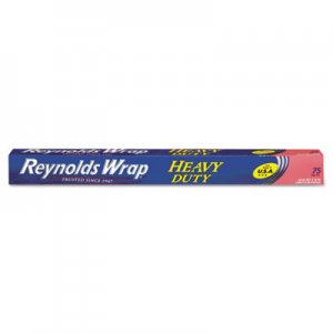 Reynolds Wrap RFPF28028CT Heavy Duty Aluminum Foil Roll, 18" x 75 ft, Silver, 20/Carton