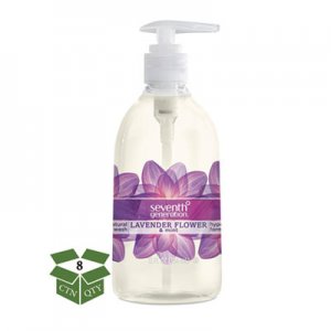 Seventh Generation SEV22926CT Natural Hand Wash, Lavender Flower and Mint, 12 oz Pump Bottle, 8/Carton