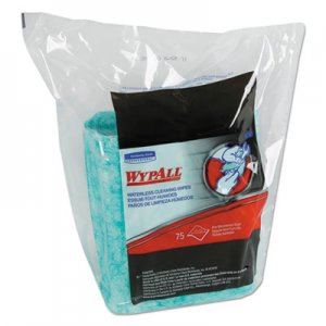 WypAll KCC91367CT Waterless Cleaning Wipes Refill Bags, 12 x 9, 75/Pack