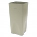 Rubbermaid Commercial RCP356300BGCT Plaza Waste Container Rigid Liner, Square, Plastic, 19 gal, Beige