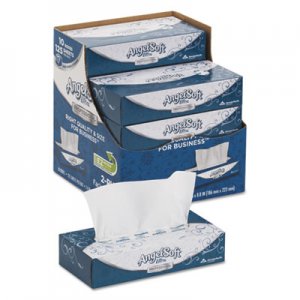 Angel Soft 4836014 ps Ultra Facial Tissue, 2-Ply, White, 8 4/5 x 7 2/5, 125/Box, 10