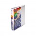 Stride 88020 QuickFit by Stride Round-Ring View Binder, 1 1/2" Capacity, White STW88020