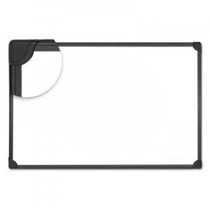 Universal UNV43024 Design Series Magnetic Steel Dry Erase Board, 24 x 18, White, Black Frame