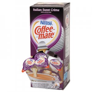 Coffee-mate NES84652CT Liquid Coffee Creamer, Italian Sweet Creme, 0.375oz Mini Cups,50/Bx,4 Box/Ctn