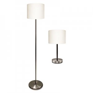 Ledu LEDL9135 Slim Line Lamp Set, Table 12 5/8" High and Floor 61.5" High, 12"; 6"w x