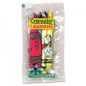 Crayola CYO520083 Classic Color Crayons in Cello Pack, 4 Colors, 4/Pack, 360 Packs/Carton