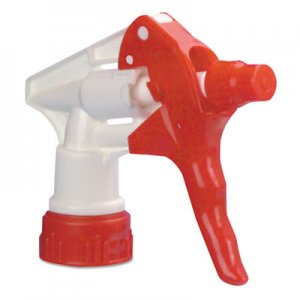 Boardwalk BWK09227 Trigger Sprayer 250 for 16-24 oz Bottles, Red/White, 8"Tube, 24/Carton