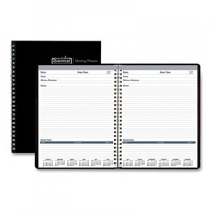 House of Doolittle HOD583992 Recycled Meeting Note Planner, 11 x 8.5, Black/Blue, 2021