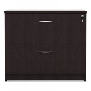 Alera ALEVA513622ES Valencia Series Two Drawer Lateral File, 34w x 22 3/4d x 29 1/2h, Espresso