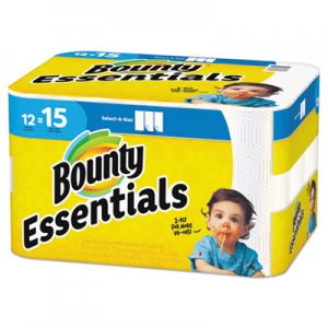 Bounty PGC75720 Basic Select-a-Size Paper Towels, 5 9/10 x 11, 1-Ply, 89/Roll, 12 Roll/Pack