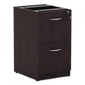 Alera ALEVA542822ES Valencia File/File Drawer Full Ped, 15 5/8 x 20 1/2 x 28 1/2, Espresso