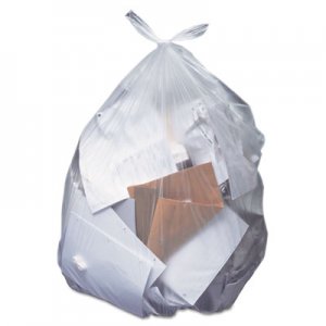 Heritage HERH8647HC Low-Density Can Liners, 55 gal, 0.7 mil, 43 x 47, Clear, 100/Carton