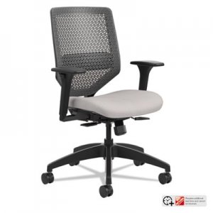 HON HONSVR1ACLC19TK Solve Series ReActiv Back Task Chair, Sterling/Charcoal