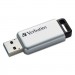 Verbatim 98666 Store 'n' Go Secure Pro USB 3.0 Flash Drive w/AES 256 Encryption, 64GB, Silver VER98666