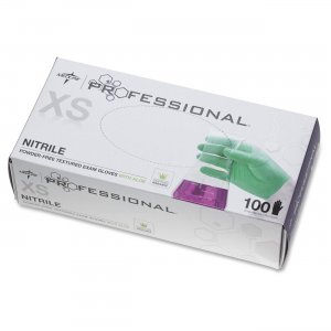 Medline PRO31760 Professional Nitrile Exam Gloves with Aloe