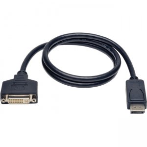 Tripp Lite P134-003 DisplayPort to DVI Cable Adapter, Converter for DP-M to DVI-I-F, 3-ft