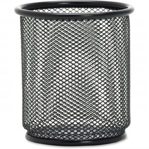 Lorell 84149 Black Mesh/Wire Pencil Cup Holder