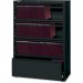 Lorell 43511 Receding Lateral File with Roll Out Shelves