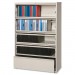 Lorell 43516 Receding Lateral File with Roll Out Shelves