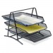 Lorell 90206 Steel Mesh 3-Tier Mesh Desk Tray