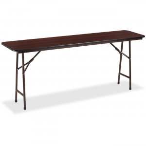 Lorell 60727 Mahogany Folding Banquet Table