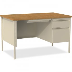 Lorell 66908 Fortress Series 48" Right Single-Pedestal Desk