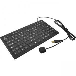 SIIG JK-US0911-S1 Industrial/Medical Grade Washable Backlit Keyboard with Pointing Device