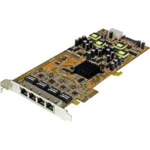 StarTech.com ST4000PEXPSE 4 Port Gigabit Power over Ethernet PCIe Network Card - PSE / PoE PCI Express NIC