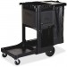 Rubbermaid 1861430 Executive Janitor Cleaning Cart