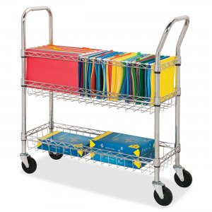 Lorell 84857 Wire Mail Cart