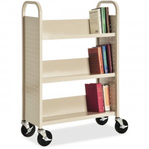 Lorell 49204 Single-sided Book Cart