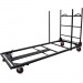 Lorell 65956 Blow Mold Rectangular Table Trolley Cart