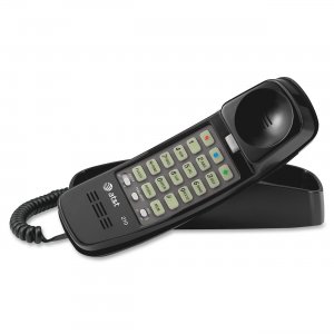 AT&T 210-BK Corded TrimLine Lighted Keypad Phone ATT210BK