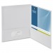 Business Source 44424 Two-Pocket Folders with Business Card Holder BSN44424