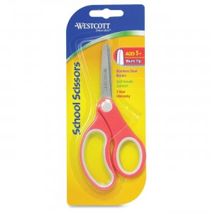 Westcott 14726 Soft Handle 5" Kids Value Scissors ACM14726