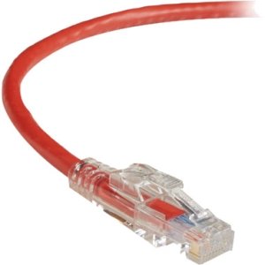 Black Box C6PC70-RD-20 GigaTrue 3 CAT6 550-MHz Lockable Patch Cable (UTP), Red, 20-ft. (6.0-m