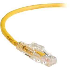 Black Box C6PC70-YL-05 GigaTrue 3 CAT6 550-MHz Lockable Patch Cable (UTP), Yellow, 5-ft. (1.5-m