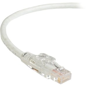 Black Box C6PC70-WH-01 GigaTrue 3 CAT6 550-MHz Lockable Patch Cable (UTP), White, 1-ft. (0.3-m