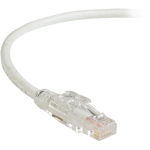 Black Box C6PC70-WH-04 GigaTrue 3 CAT6 550-MHz Lockable Patch Cable (UTP), White, 4-ft. (1.2-m