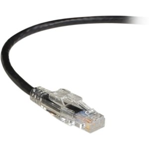 Black Box C6PC70-BK-04 GigaTrue 3 CAT6 550-MHz Lockable Patch Cable (UTP), Black, 4-ft. (1.2-m