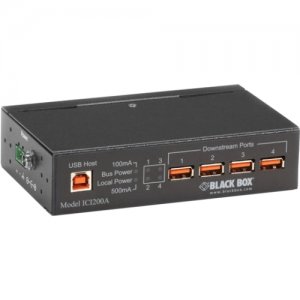 Black Box ICI200A Industrial-Grade USB Hub, 4-Port