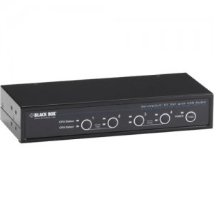 Black Box KV9634A ServSwitch DT DVI with Bidirectional Audio, 4-Port